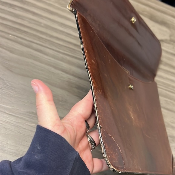 BALLY BROWN LEATHER DOCUMENT/ PORTFOLIO CASE - Picture 6 of 16